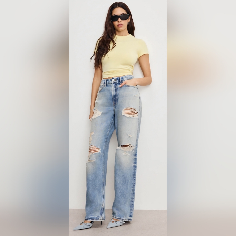 Good American Good 90's Relaxed Jean- size 14/32- NWT 💙